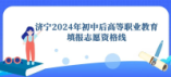 濟(jì)寧市2024年初中后高等職業(yè)教育填報(bào)志愿資格線