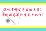 深圳有哪些厲害的大學(xué)？深圳的高等教育實(shí)力如何？